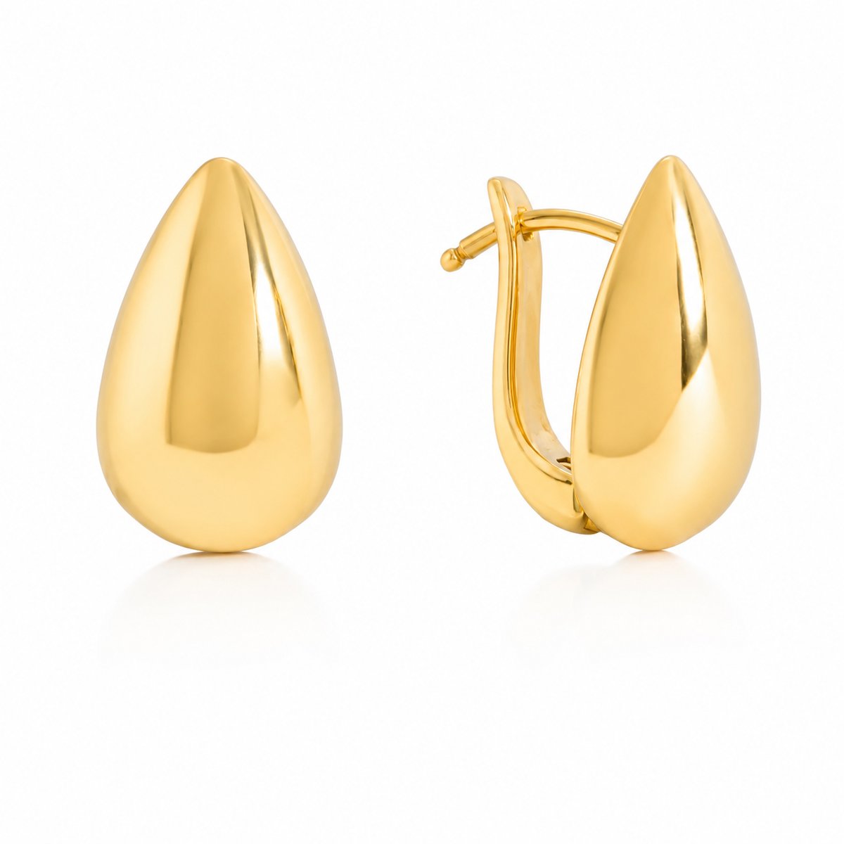 Gold Classic Waterdrop Earrings 