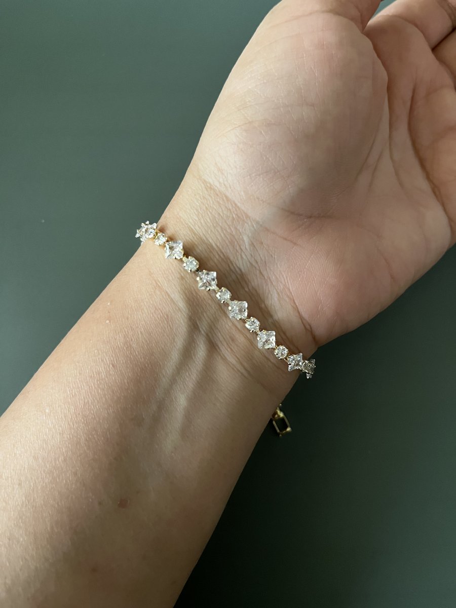 Dual Shape Studded Bracelet 
