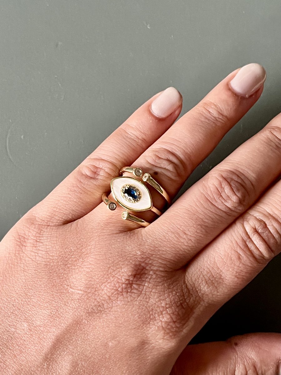 Evil Eye Ring (Adjustable)