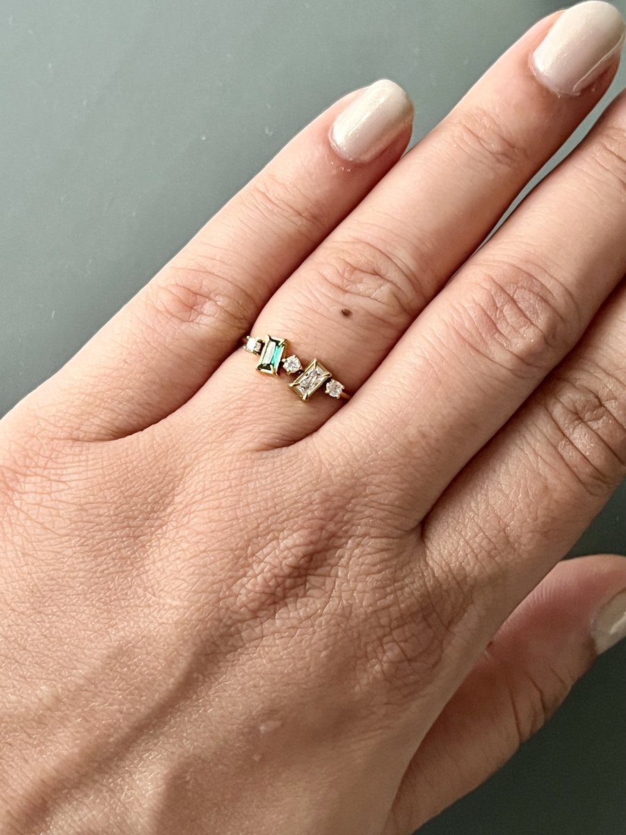 Delicate Stone Ring (Size 7)