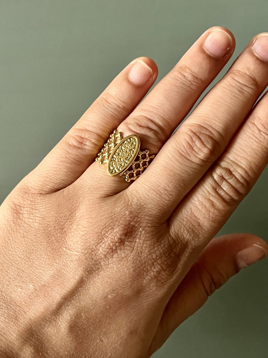 Gold Mesh Ring