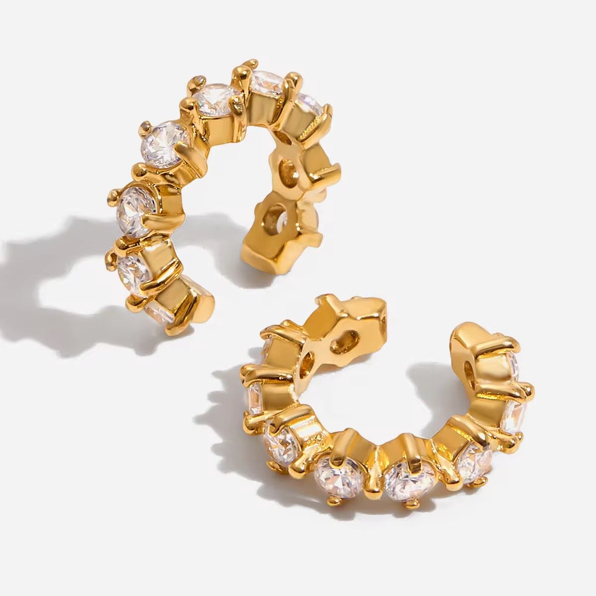 Dainty White Zircon Studs