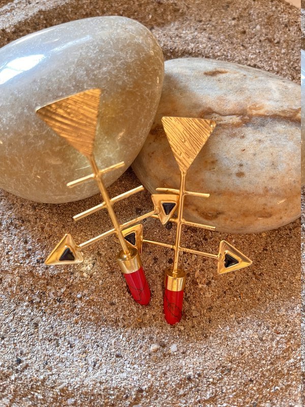 Red Arrow Earrings
