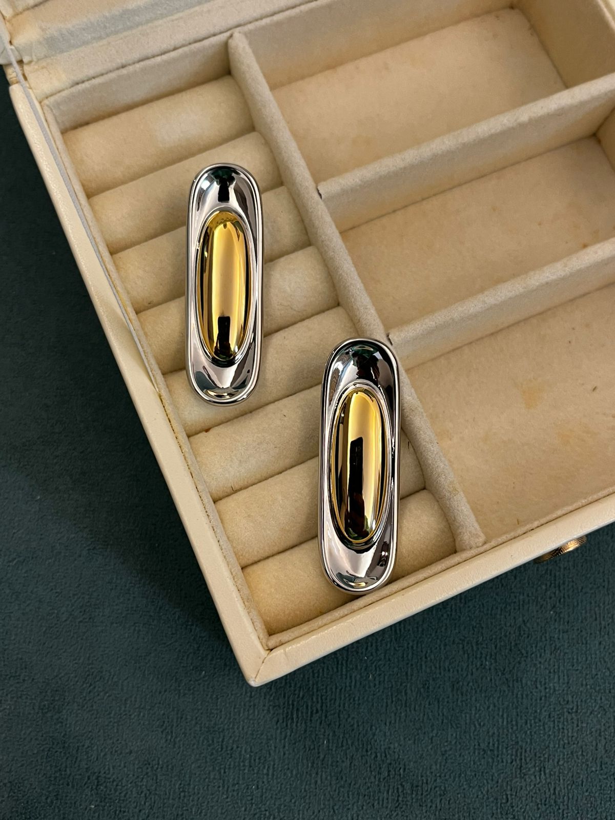 Dual Tone Earrings