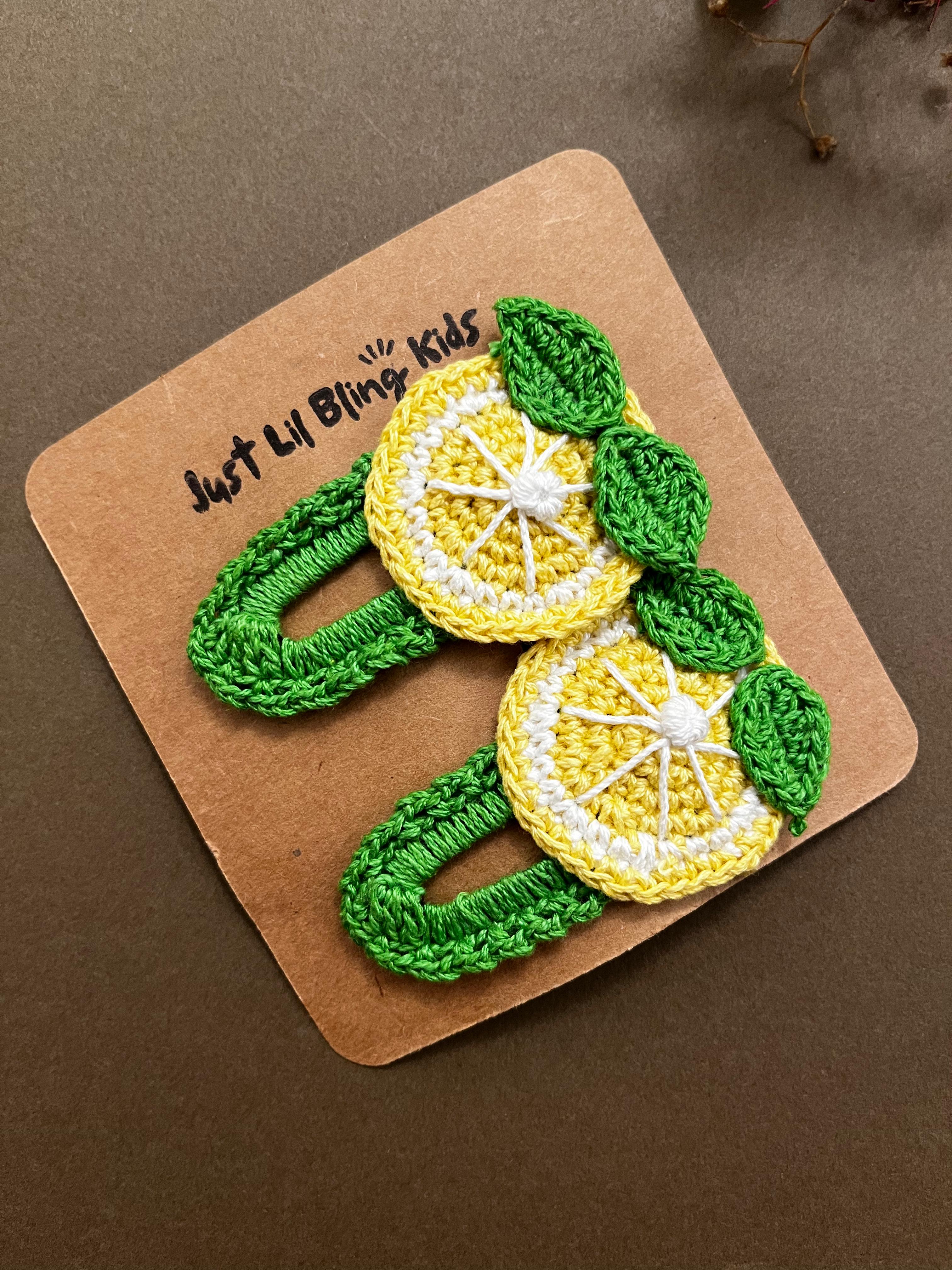 Lemon Hair Clip (Pair)